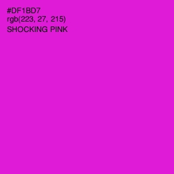 #DF1BD7 - Shocking Pink Color Image