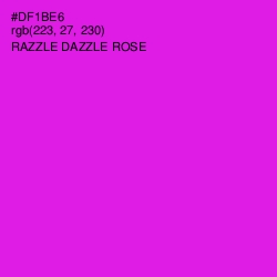 #DF1BE6 - Razzle Dazzle Rose Color Image