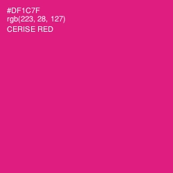 #DF1C7F - Cerise Red Color Image