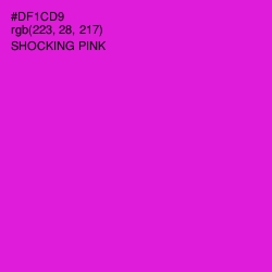 #DF1CD9 - Shocking Pink Color Image