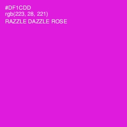 #DF1CDD - Razzle Dazzle Rose Color Image