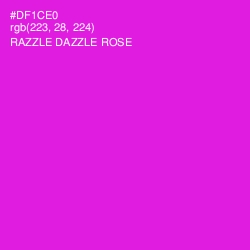 #DF1CE0 - Razzle Dazzle Rose Color Image