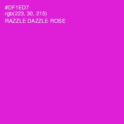 #DF1ED7 - Razzle Dazzle Rose Color Image