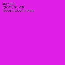 #DF1EE6 - Razzle Dazzle Rose Color Image