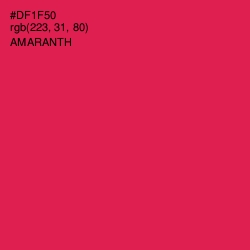 #DF1F50 - Amaranth Color Image