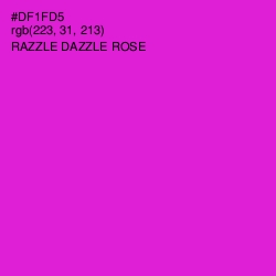 #DF1FD5 - Razzle Dazzle Rose Color Image