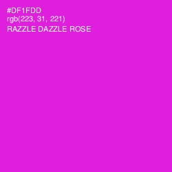 #DF1FDD - Razzle Dazzle Rose Color Image