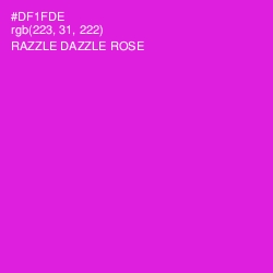 #DF1FDE - Razzle Dazzle Rose Color Image