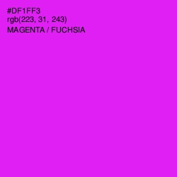 #DF1FF3 - Magenta / Fuchsia Color Image
