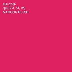 #DF215F - Maroon Flush Color Image