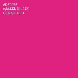 #DF227F - Cerise Red Color Image