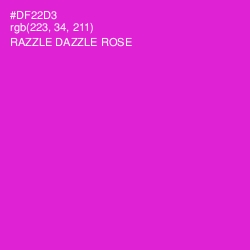 #DF22D3 - Razzle Dazzle Rose Color Image