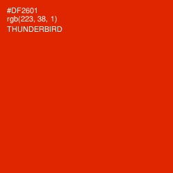 #DF2601 - Thunderbird Color Image