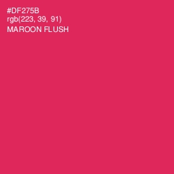 #DF275B - Maroon Flush Color Image