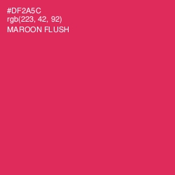 #DF2A5C - Maroon Flush Color Image