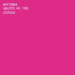#DF2B88 - Cerise Color Image