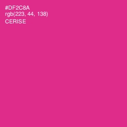 #DF2C8A - Cerise Color Image