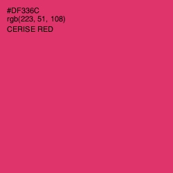 #DF336C - Cerise Red Color Image