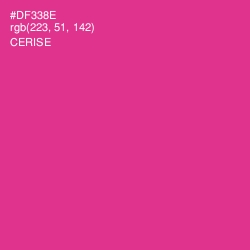 #DF338E - Cerise Color Image