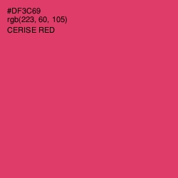 #DF3C69 - Cerise Red Color Image