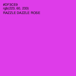 #DF3CE9 - Razzle Dazzle Rose Color Image