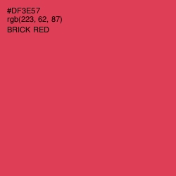 #DF3E57 - Brick Red Color Image