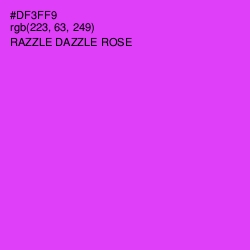 #DF3FF9 - Razzle Dazzle Rose Color Image