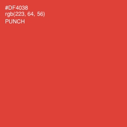 #DF4038 - Punch Color Image