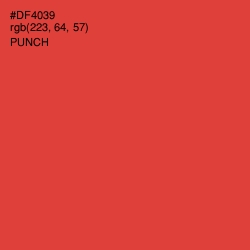 #DF4039 - Punch Color Image