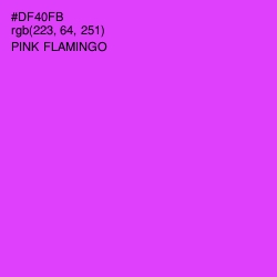 #DF40FB - Pink Flamingo Color Image