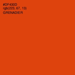 #DF430D - Grenadier Color Image