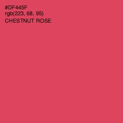 #DF445F - Chestnut Rose Color Image