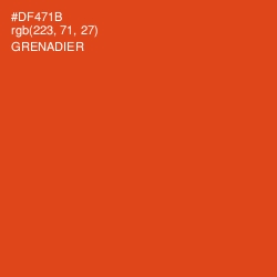 #DF471B - Grenadier Color Image