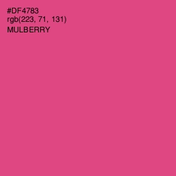 #DF4783 - Mulberry Color Image