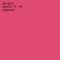 #DF4A72 - Cabaret Color Image