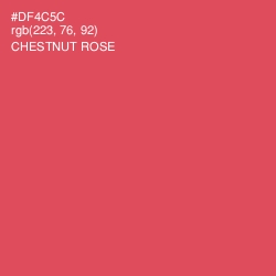 #DF4C5C - Chestnut Rose Color Image