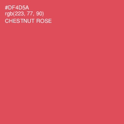 #DF4D5A - Chestnut Rose Color Image