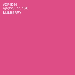 #DF4D86 - Mulberry Color Image