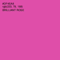 #DF4EA8 - Brilliant Rose Color Image