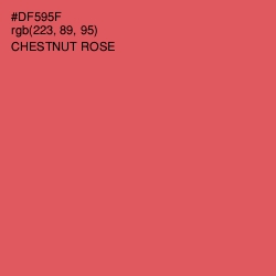 #DF595F - Chestnut Rose Color Image