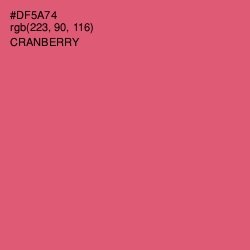 #DF5A74 - Cranberry Color Image