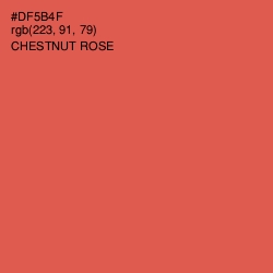 #DF5B4F - Chestnut Rose Color Image