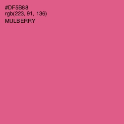 #DF5B88 - Mulberry Color Image
