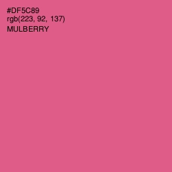 #DF5C89 - Mulberry Color Image