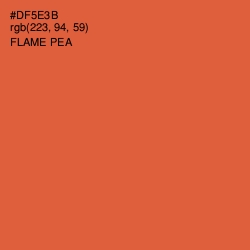 #DF5E3B - Flame Pea Color Image