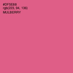 #DF5E88 - Mulberry Color Image