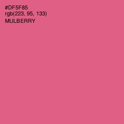 #DF5F85 - Mulberry Color Image