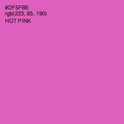#DF5FBE - Hot Pink Color Image
