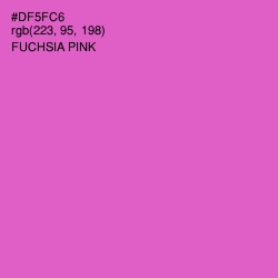 #DF5FC6 - Fuchsia Pink Color Image