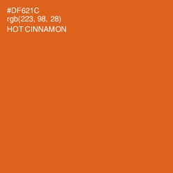 #DF621C - Hot Cinnamon Color Image